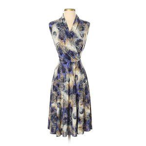 Karina Dresses Ruby S/M Peacock Feathers